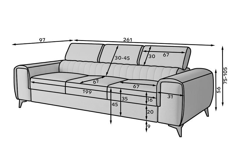 Sedačka LAURENCE GRAY