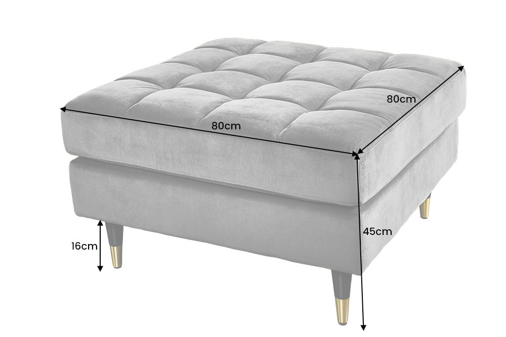 Taburet VELVET BLUE