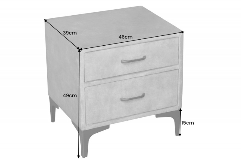 Noční stolek BUTIQUE DARK GRAY