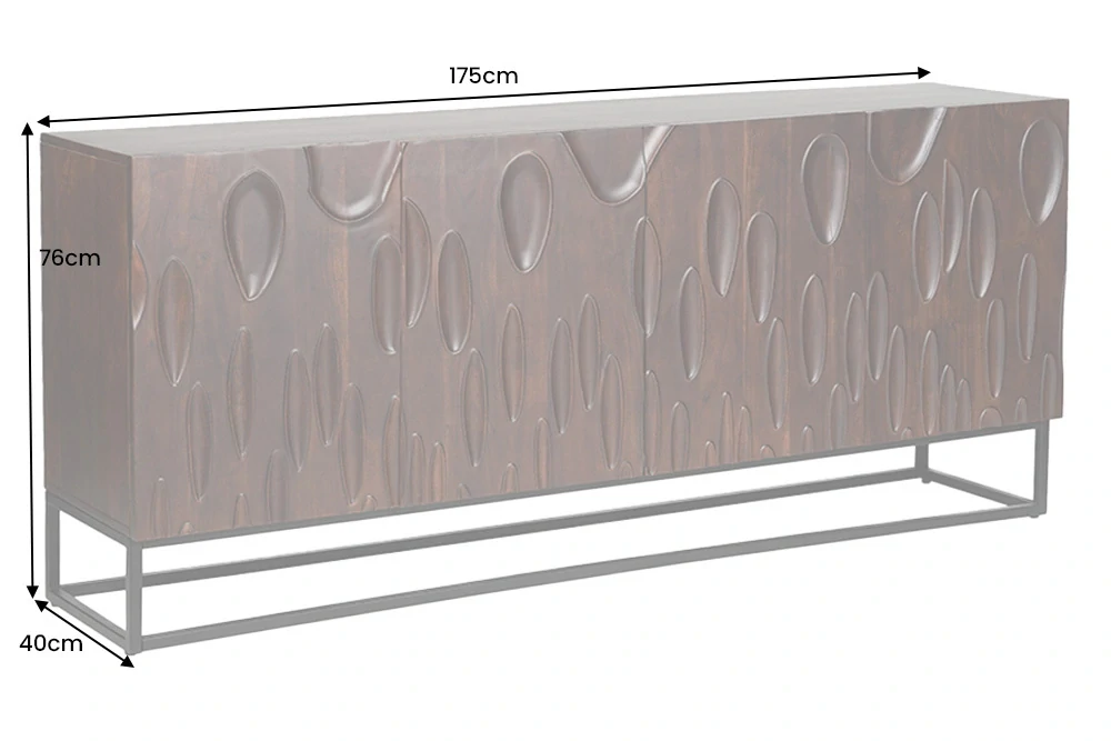 Komoda Duna Dark Walnut