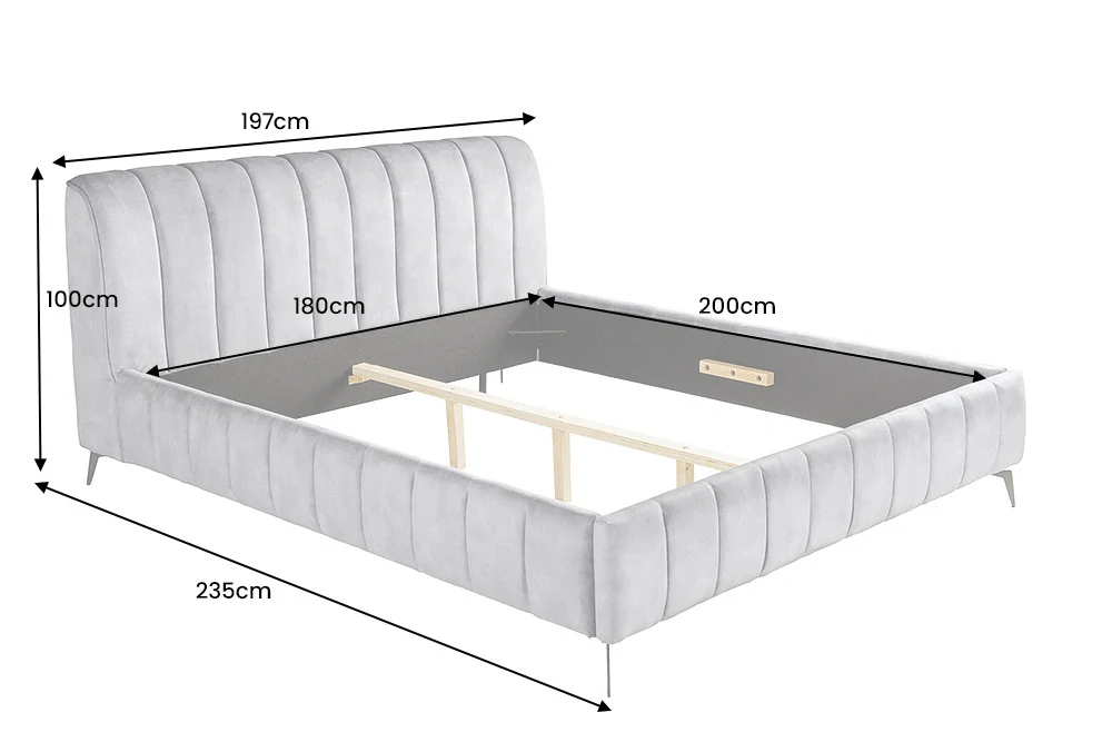 Postel ALSACE VELVET GRAY 180