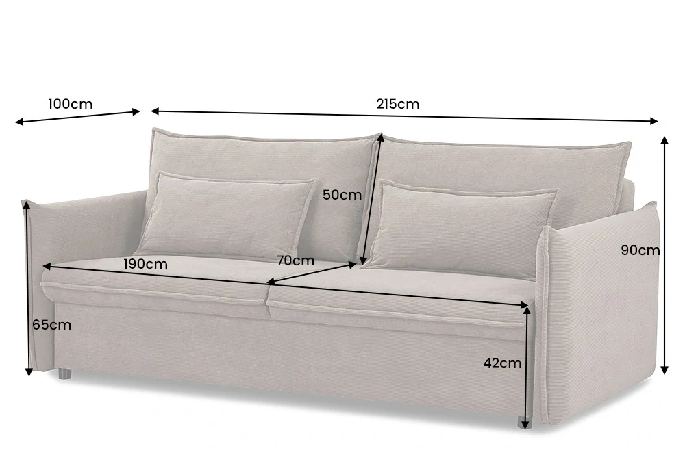 Rozkládací sedačka Apartmen Cord Taupe