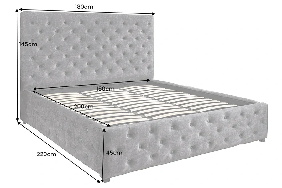 Postel PARISE CHESTERFIELD VELVET BEIGE 160