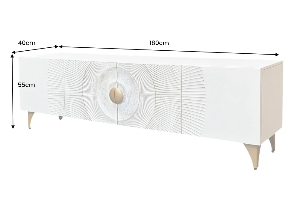 TV stolek SUNRISE WHITE