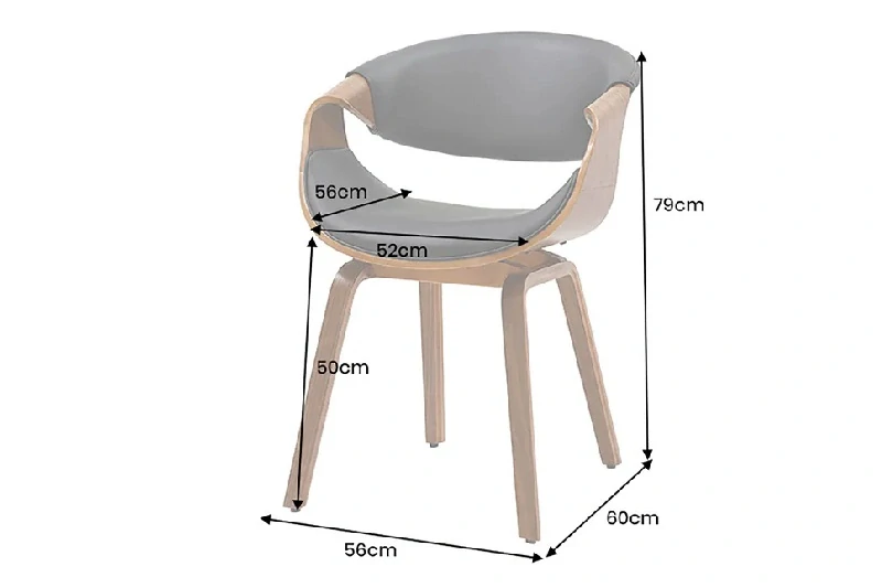 Židle Organita Walnut Black