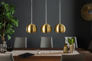 Závěsná lampa GOLDEN TRIPLE