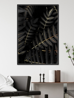 Obraz BLACK LEAVES