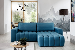 Rohová sedačka BONETT AZUR BLUE