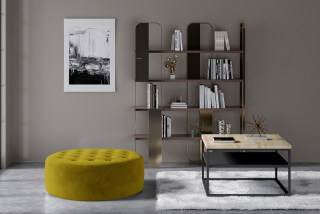 Taburet MONTY DARK MUSTARD