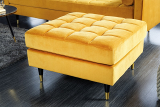 Taburet VELVET MUSTARD