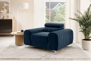 Křeslo LAURENCE DARK BLUE III.