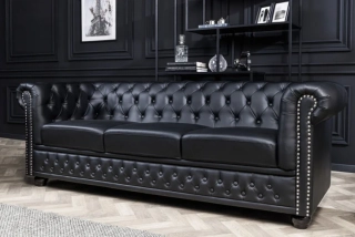 Sedačka CHESTERFIELD 3 BLACK