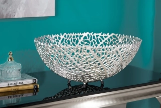 Miska ABSTRACT LEAF SILVER