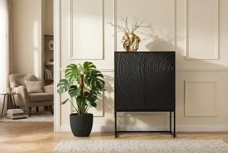Vysoká skříňka Orbit Black