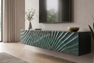 TV stolek Scorpion Turquoise Wall