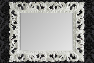 Zrcadlo GLAMOUR WHITE