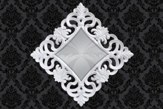 Zrcadlo BAROQUE XL WHITE